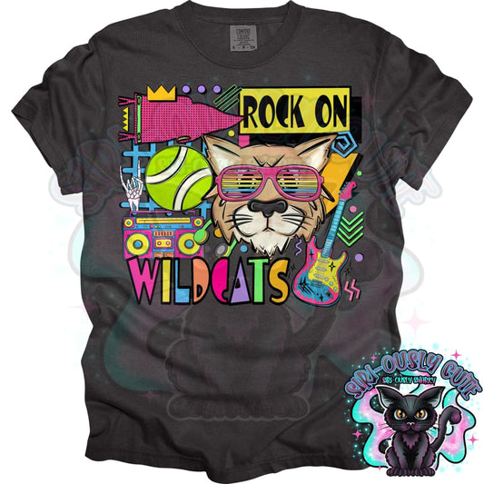 90S Rock On Wildcats Tennis Mascot