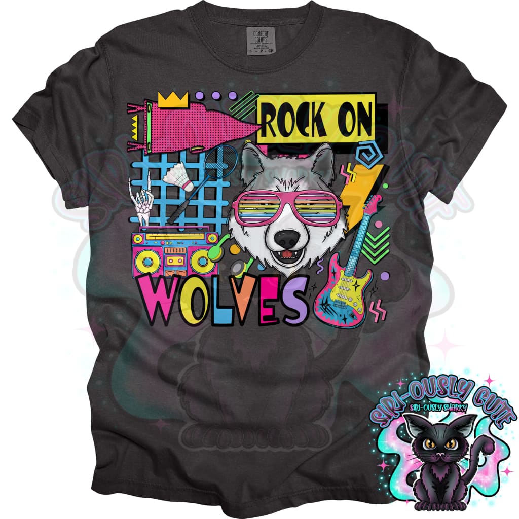 90S Rock On Wolves Badminton Mascot