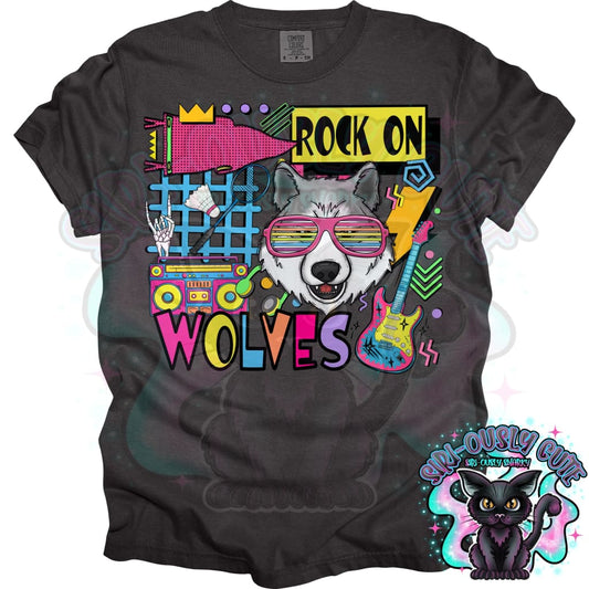 90S Rock On Wolves Badminton Mascot