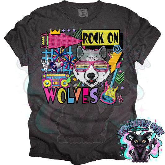 90S Rock On Wolves Cheer Mascot