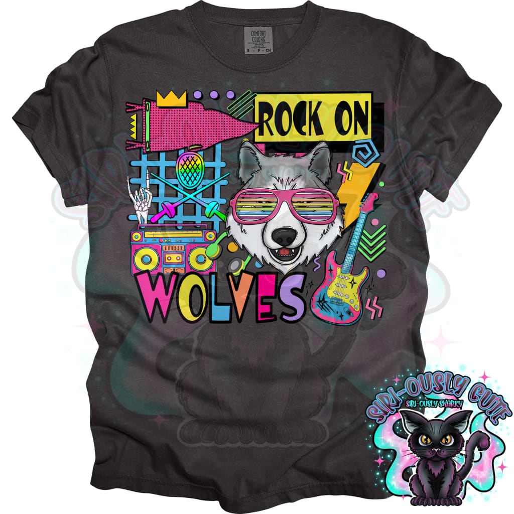 90S Rock On Wolves Fencing Mascot