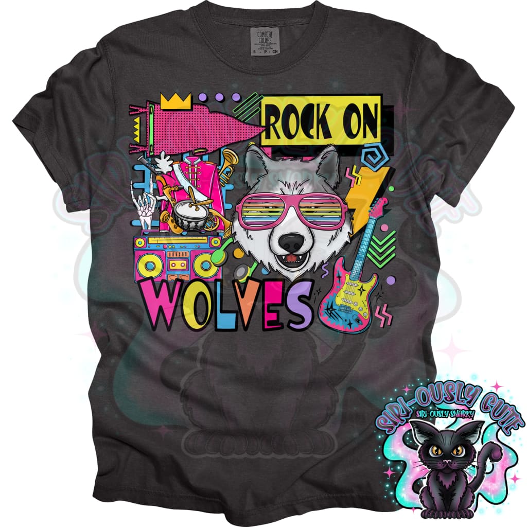 90S Rock On Wolves Marching Band Mascot