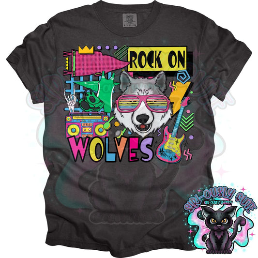 90S Rock On Wolves Wrestling Mascot