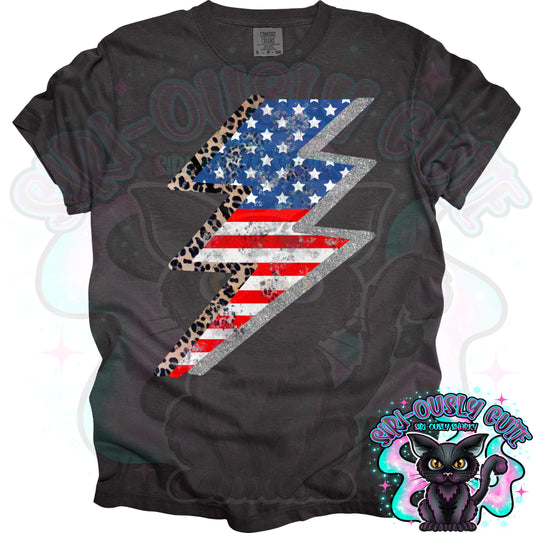 American leopard lightening bolt