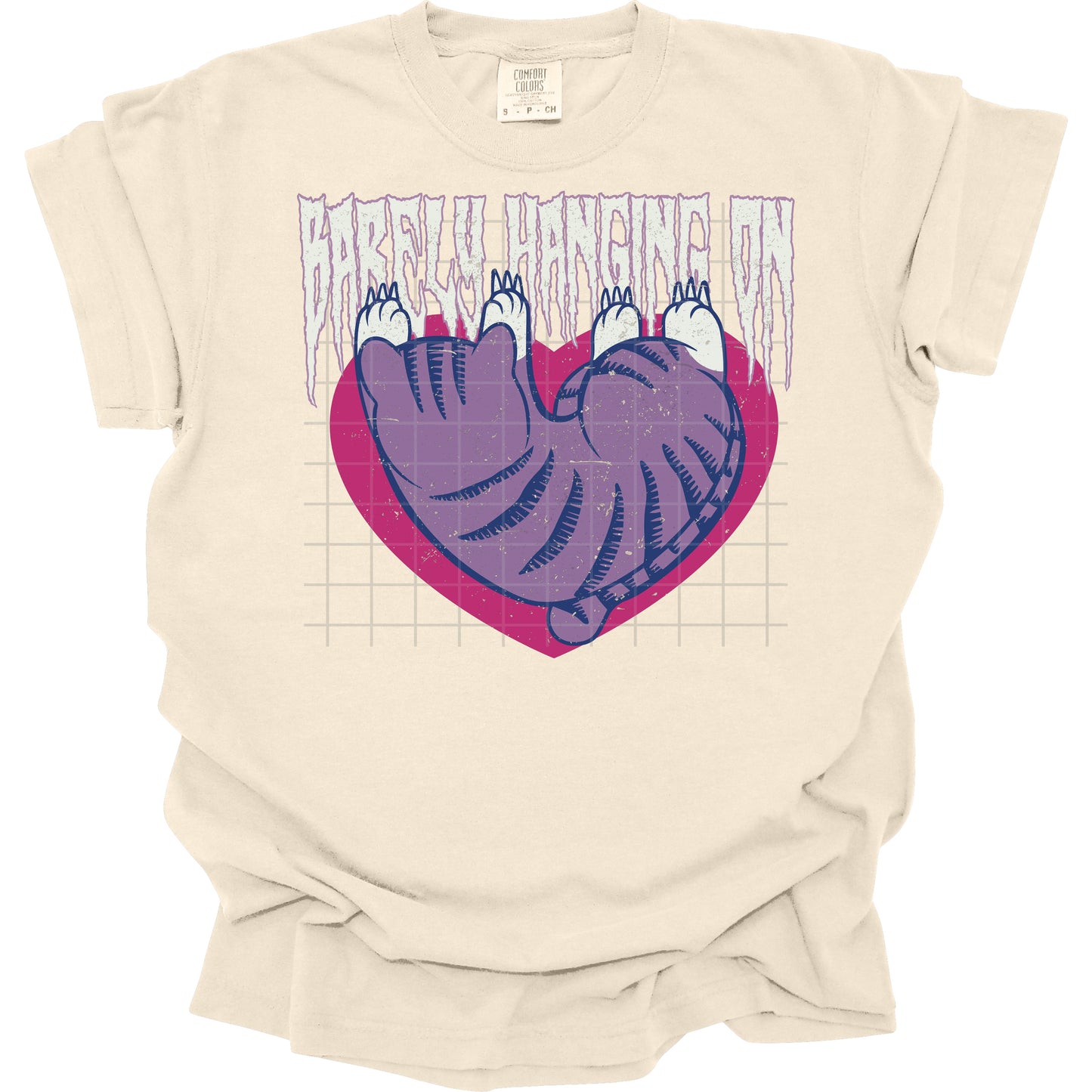 Barely Hanging On Distressed