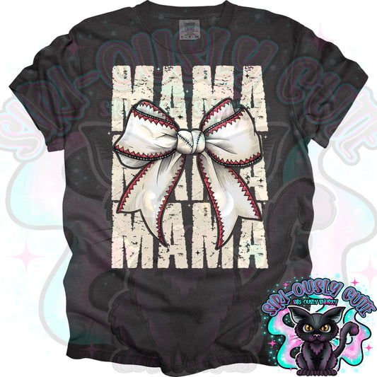 Baseball Mama Bow
