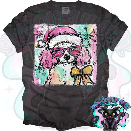 Christmas Dog 2 Glasses