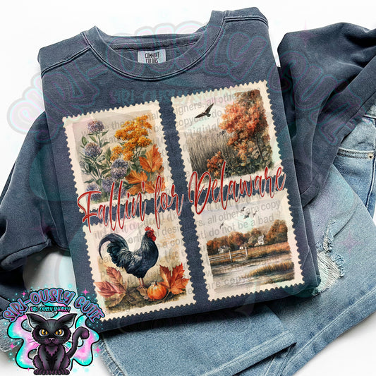 Fallin for Delaware Stamp