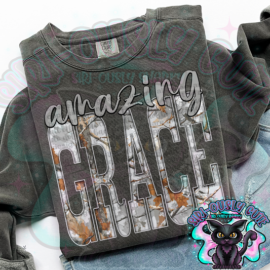 Gray Camo Amazing Grace