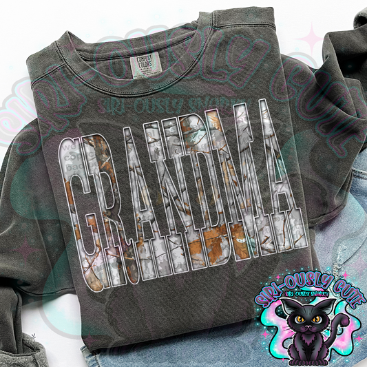 Gray Camo Grandma
