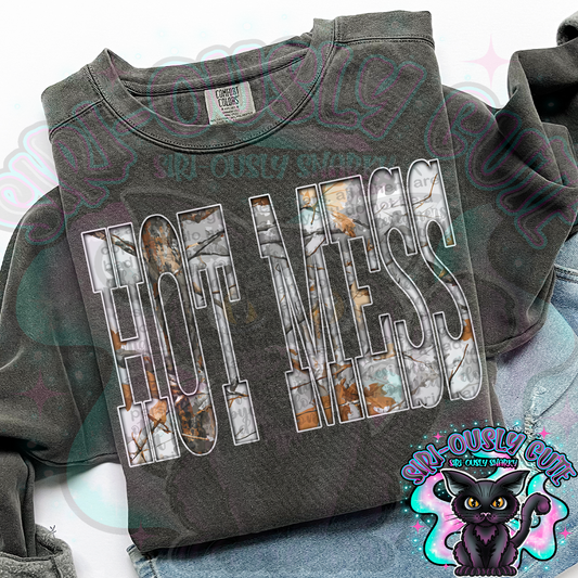 Gray Camo Hot Mess