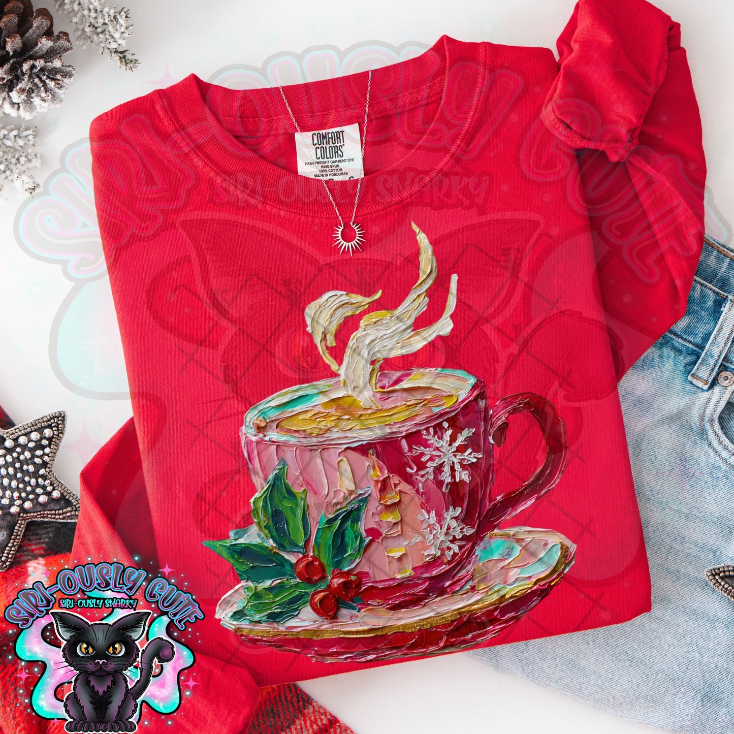 Hand Painted Christmas Coffee