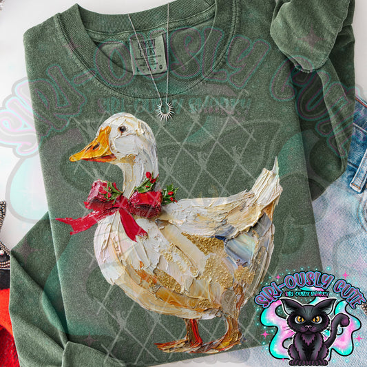 Hand Painted Christmas Goose