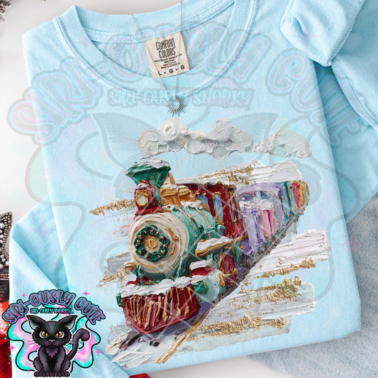 Hand Painted North Pole Train