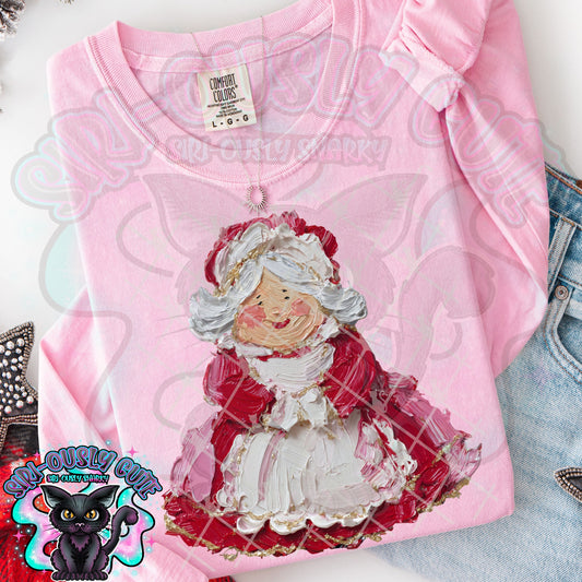 Hand Painted Sweet Mrs Claus