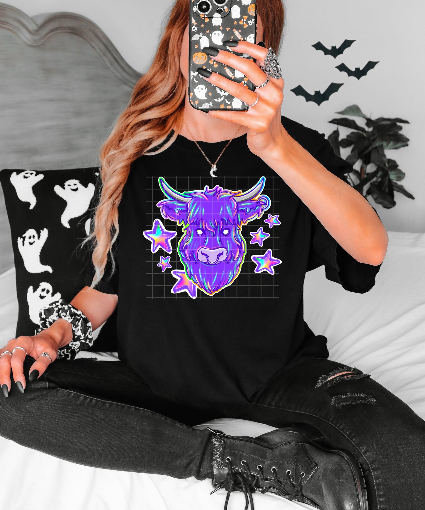 Punk Animals Holographic Cow