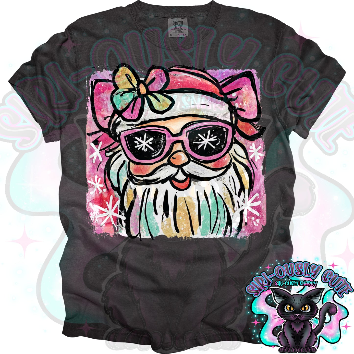 Santa With Pink Glasses