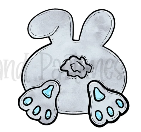 Bunny Butt - Grey Blue