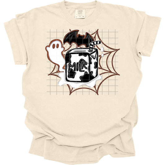 Spooky Food Cookies+Milk