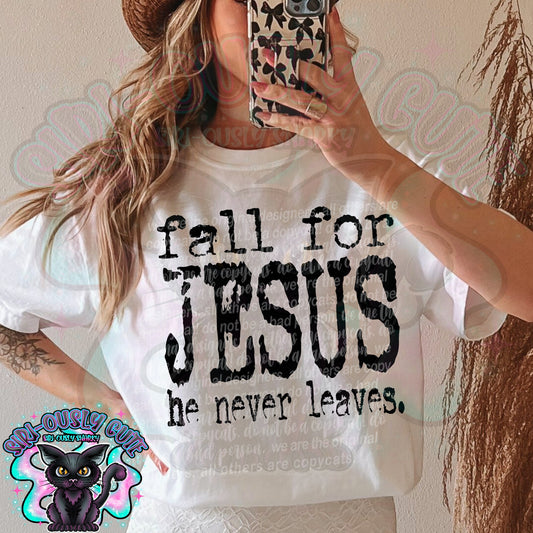 Typography Fall for Jesus