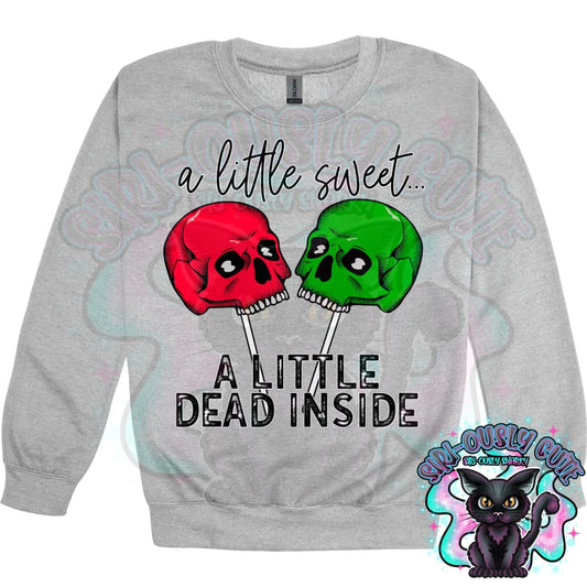 A little dead inside Red Green Skulls Clothing