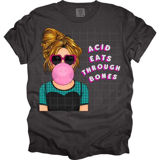 Acid Eats Through Bones