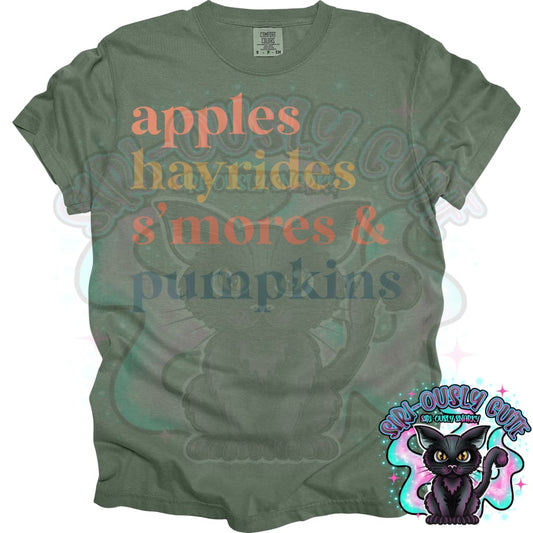 Apples Hayrides Smores and Pumpkins Clothing