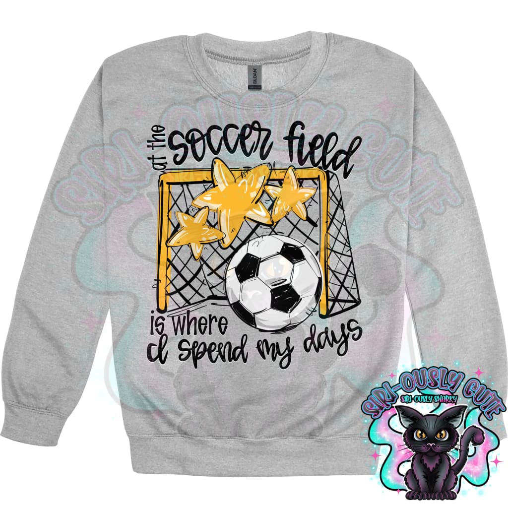 At The Soccer Field Is Where I Spend My Days Yellow Mascot