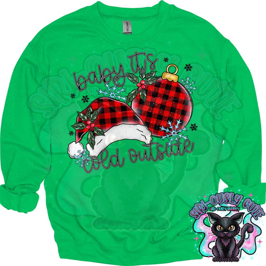 Baby Its Cold Outside Plaid Bulb Clothing