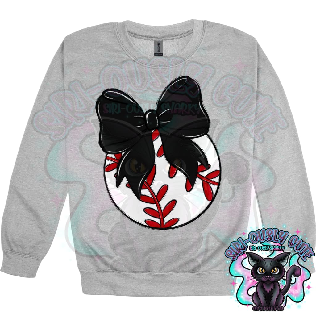 Balls and Bows Baseball Black Mascot