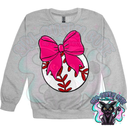 Balls and Bows Baseball Pink Mascot