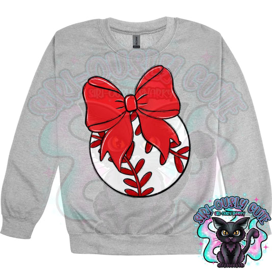 Balls and Bows Baseball Red Mascot