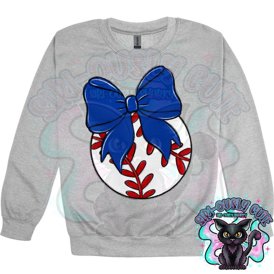 Balls and Bows Baseball Royal Mascot