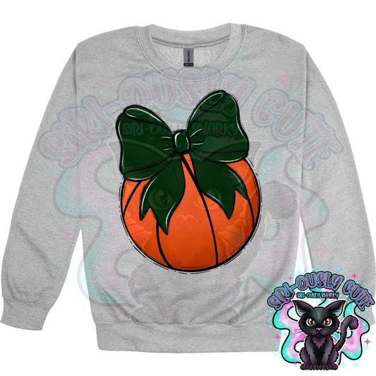 Balls and Bows Basketball Dark Green Mascot