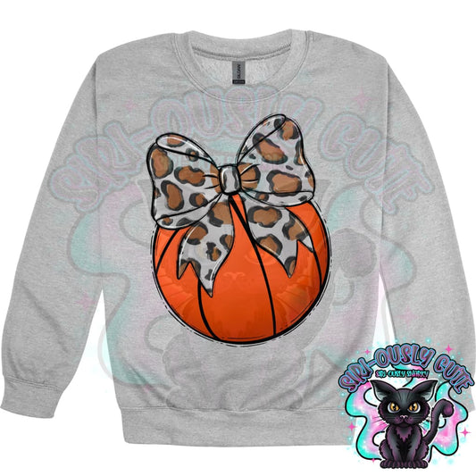 Balls and Bows Basketball Leopard Mascot