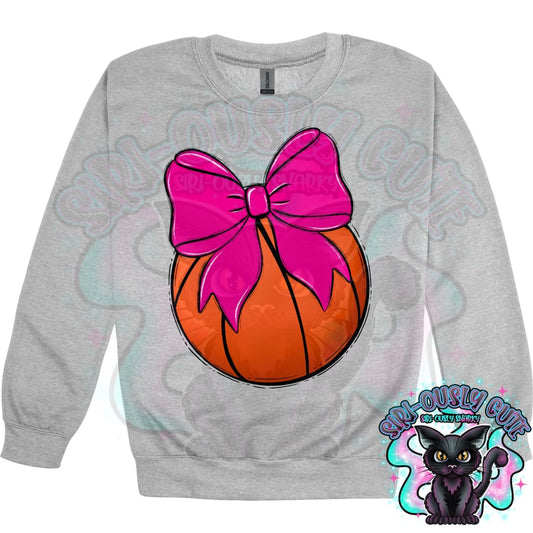 Balls and Bows Basketball Pink Mascot