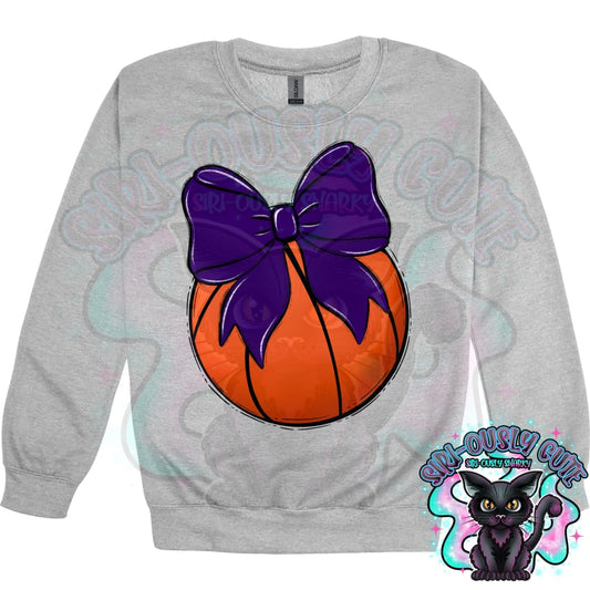Balls and Bows Basketball Purple Mascot