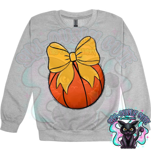 Balls and Bows Basketball Yellow Gold Mascot