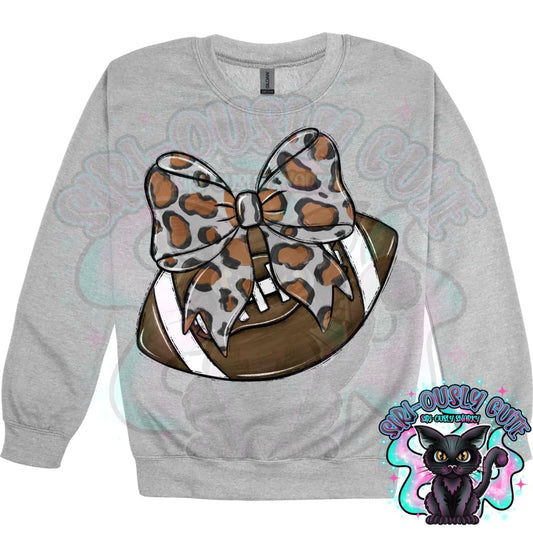 Balls and Bows Football Leopard Mascot