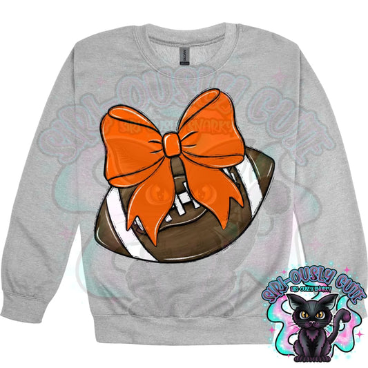 Balls and Bows Football Orange Mascot