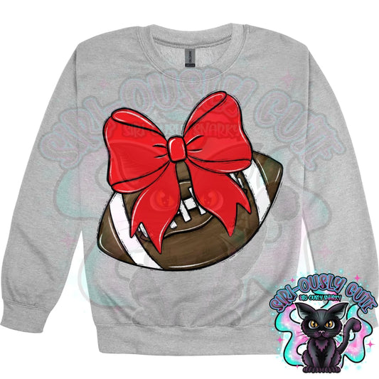 Balls and Bows Football Red Mascot