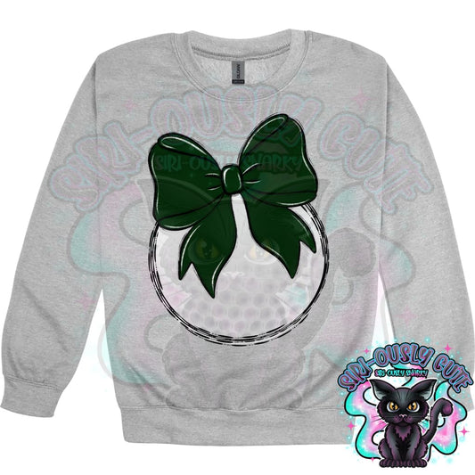 Balls and Bows Golf Dark Green Mascot