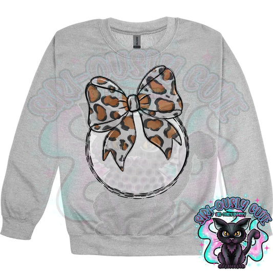 Balls and Bows Golf Leopard Mascot