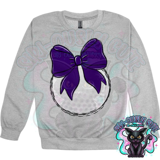 Balls and Bows Golf Purple Mascot