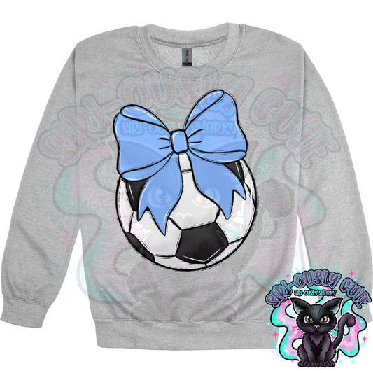 Balls and Bows Soccer Columbia Blue Mascot