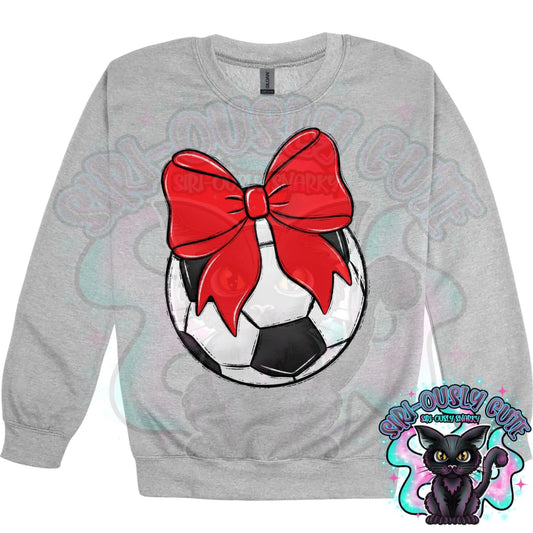 Balls and Bows Soccer Red Mascot