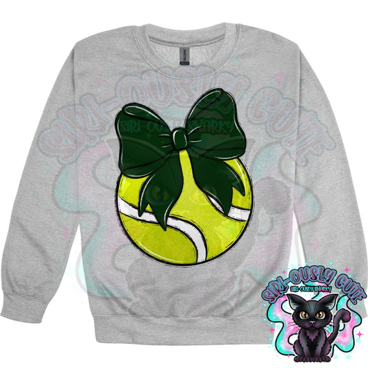 Balls and Bows Tennis Dark Green Mascot