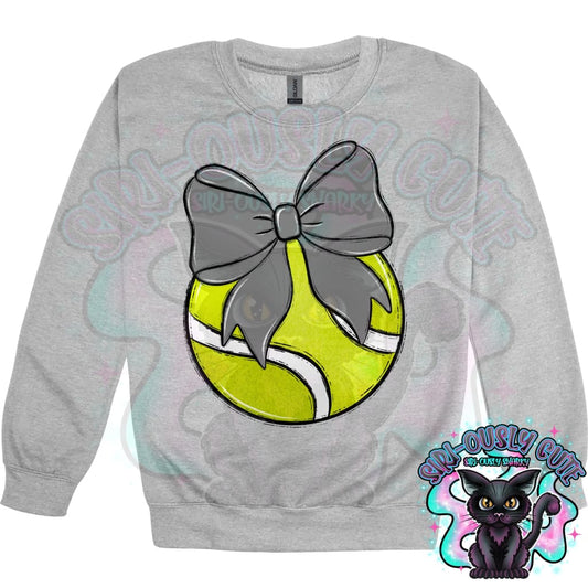 Balls and Bows Tennis Gray Mascot