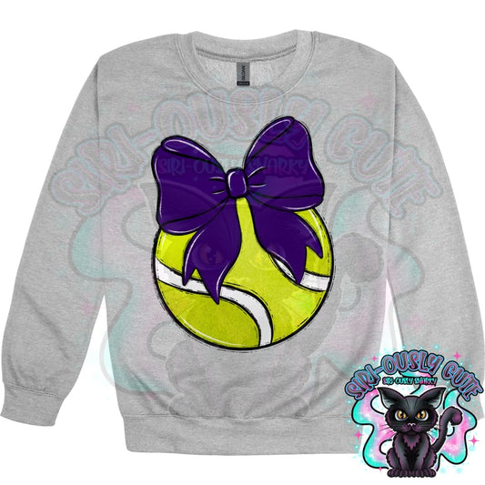 Balls and Bows Tennis Purple Mascot