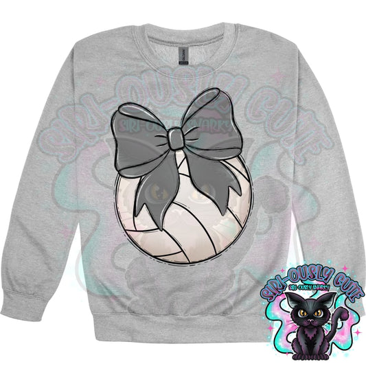 Balls and Bows Volleyball Gray Mascot